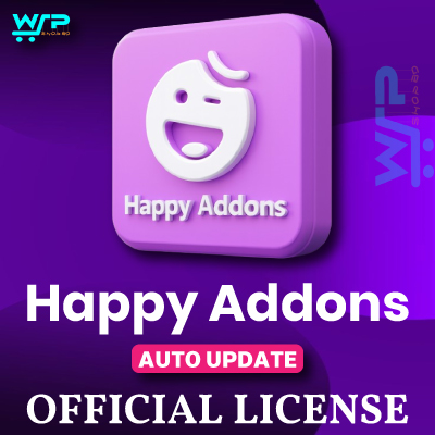 Happy Addons Elementor Addons WordPress Plugin Official License with Auto Update available at WP Shop BD