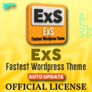ExS Pro fastest WordPress theme with official license and auto update